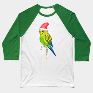 Budgie Christmas style Baseball T-Shirt